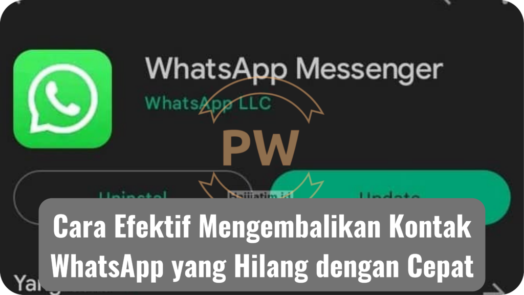 Cara Efektif Mengembalikan Kontak WhatsApp yang Hilang dengan Cepat