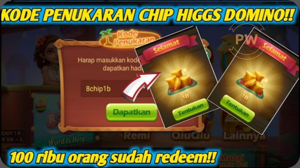 Kode Chip Higgs Domino Gratis Masih Aktif Hari Ini Terbaru 2023