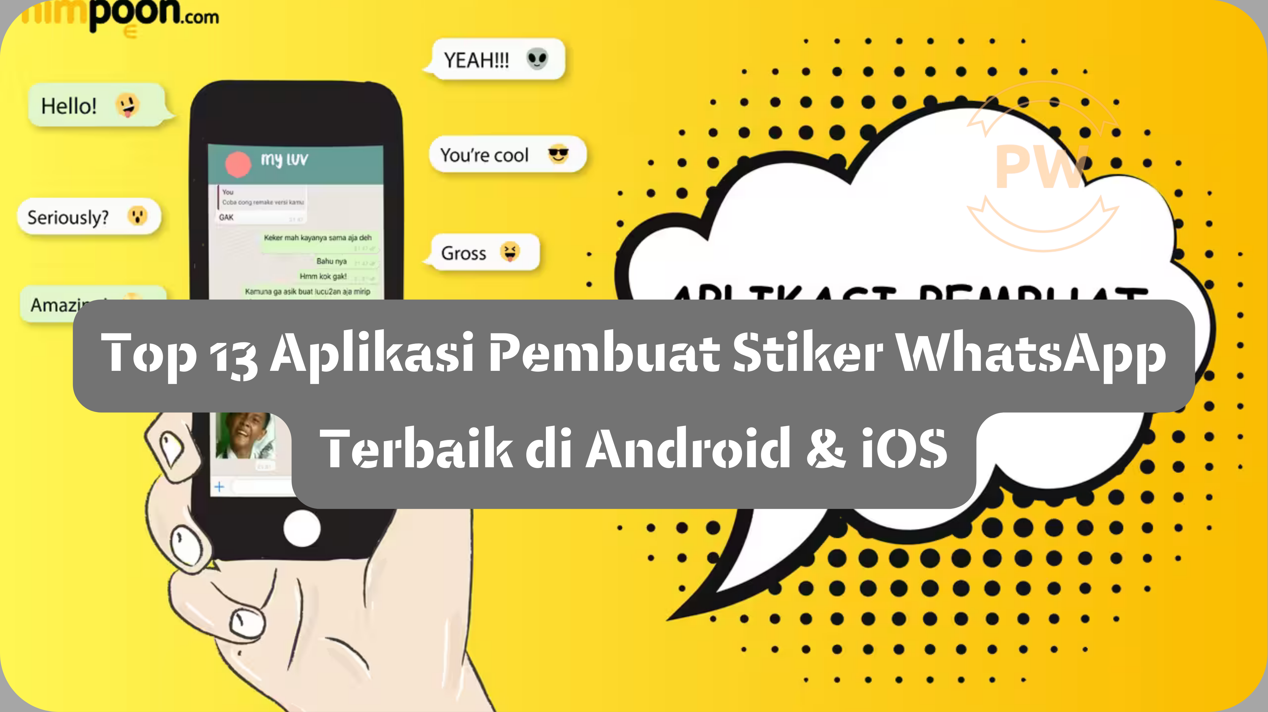 Top 13 Aplikasi Pembuat Stiker WhatsApp Terbaik di Android & iOS